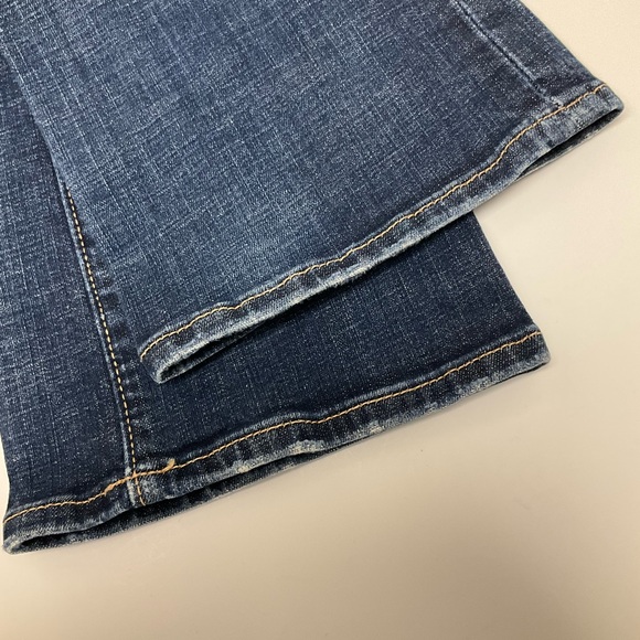 Pilcro and the Letterpress Women's Size 27 Tall Dark Wash Semi Bootcut Jeans - Picture 9 of 12